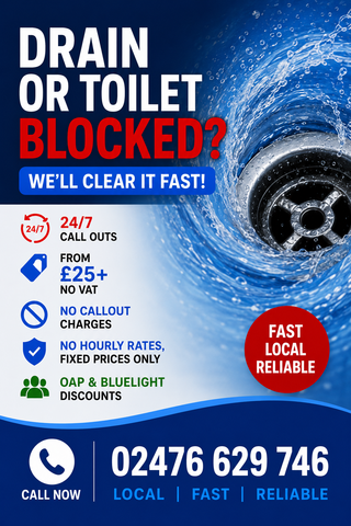 Clearflow Drains callout for blocked drain or toilet help