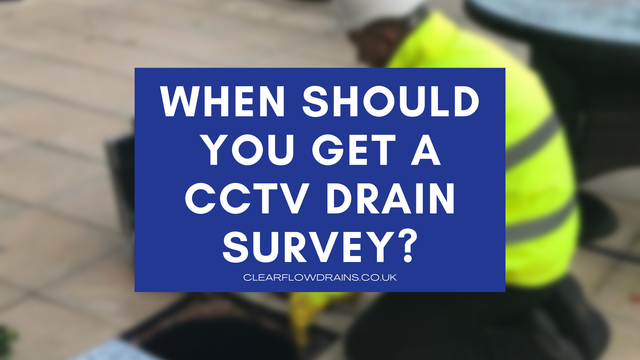 CCTV drain survey camera inspecting a drain